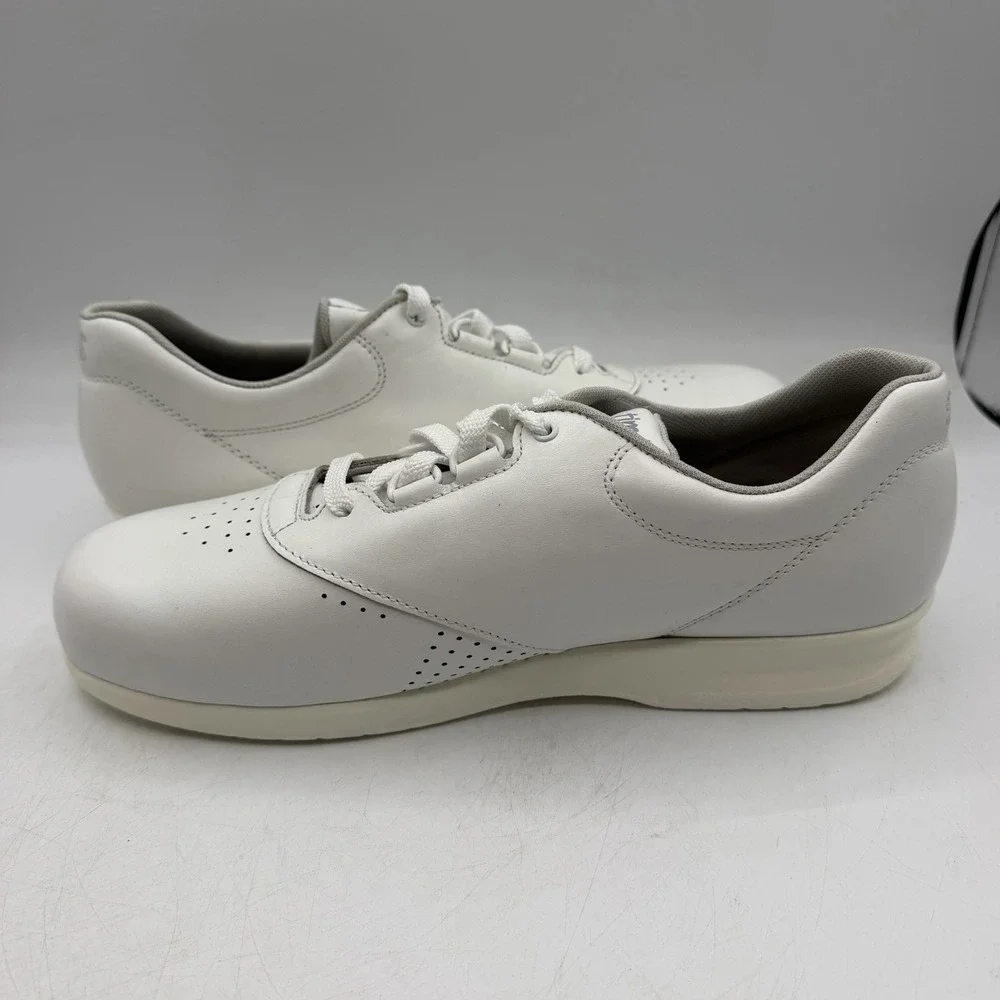 SAS Free Time Shoes Womens 10.5 M White Leather Walking Comfort Tripad Lace Up